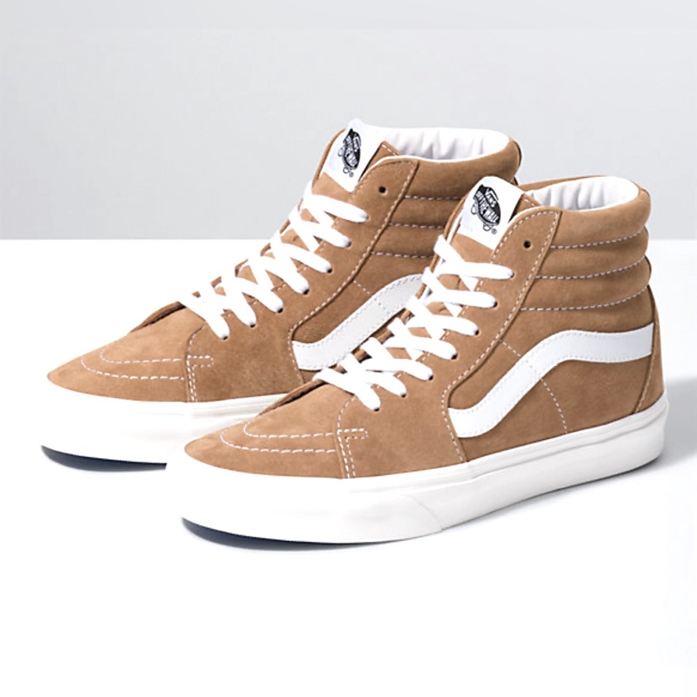 Vans Sk8-Hi Taupe Brown Pig Suede US Men’s 13